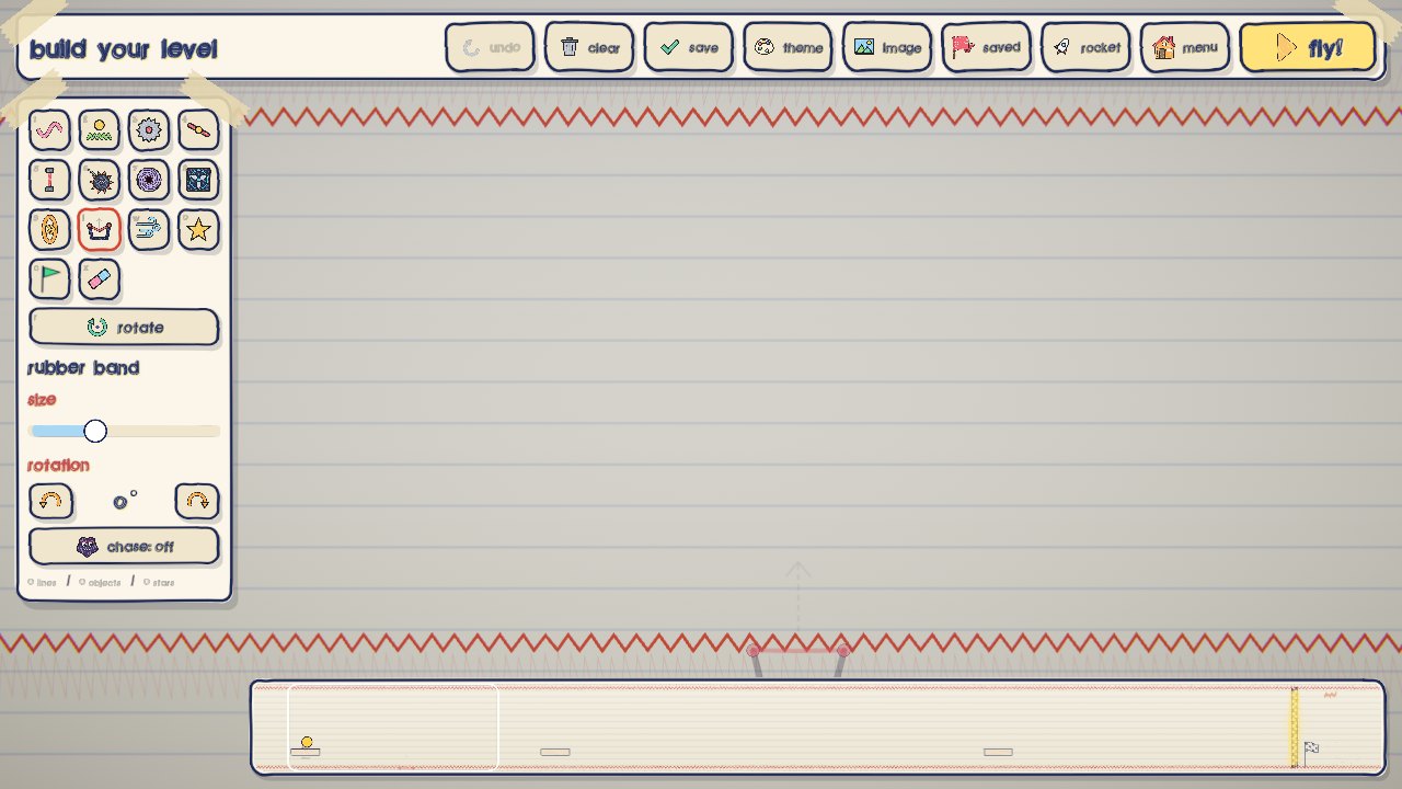 The level editor with its toolbox