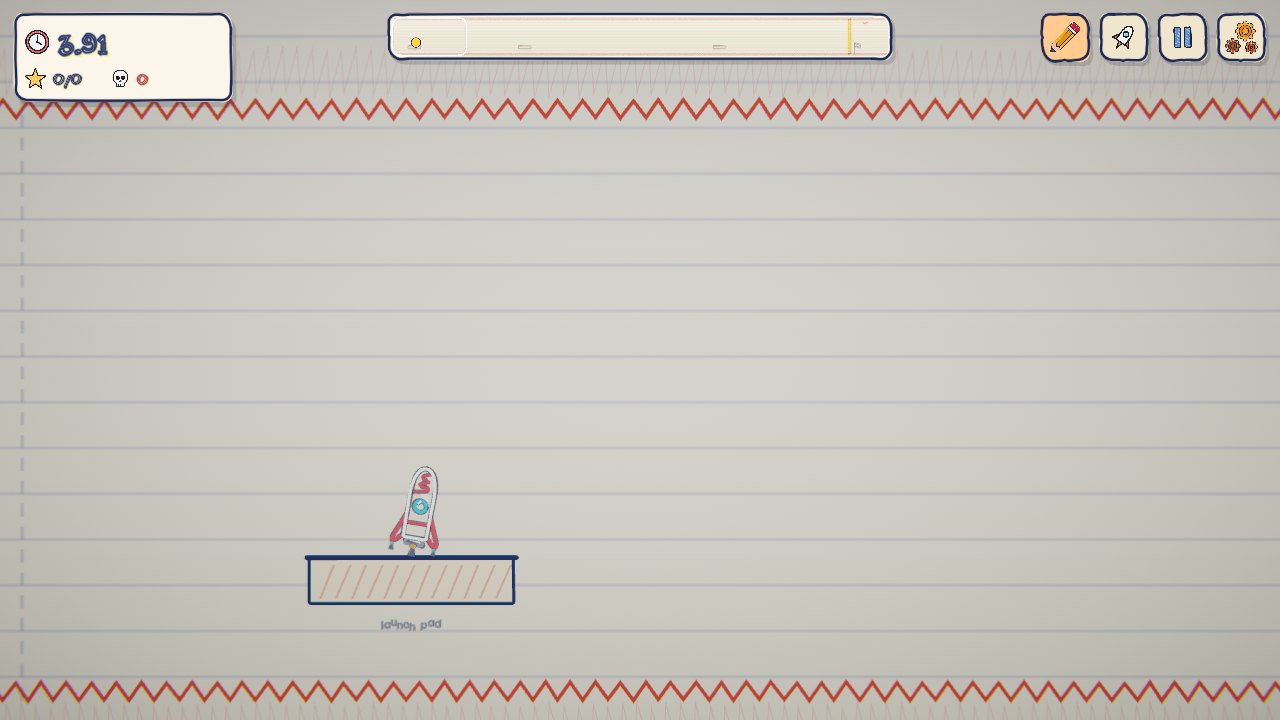 Flying a rocket through a level